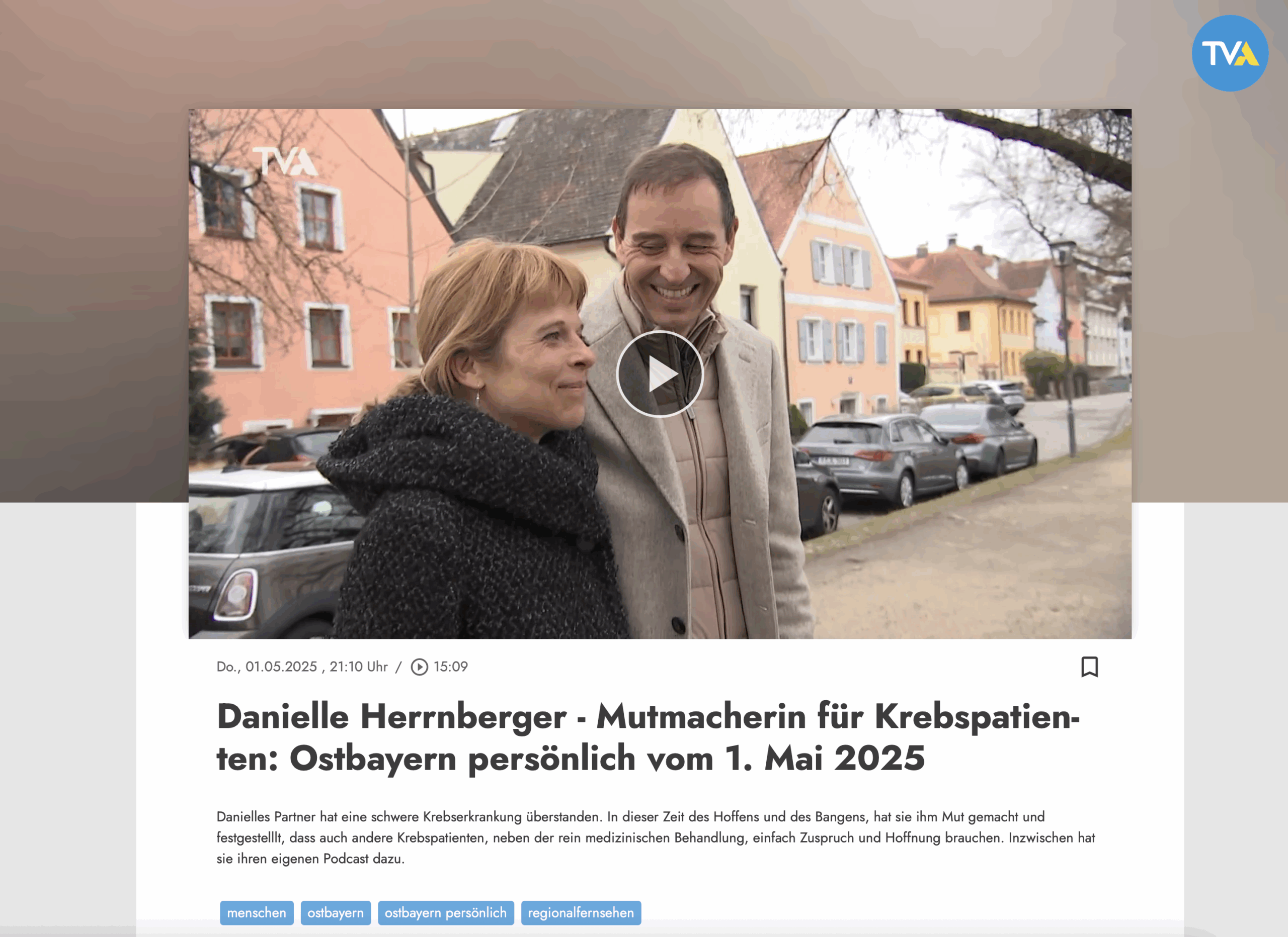 TV Bericht Mut für Krebs